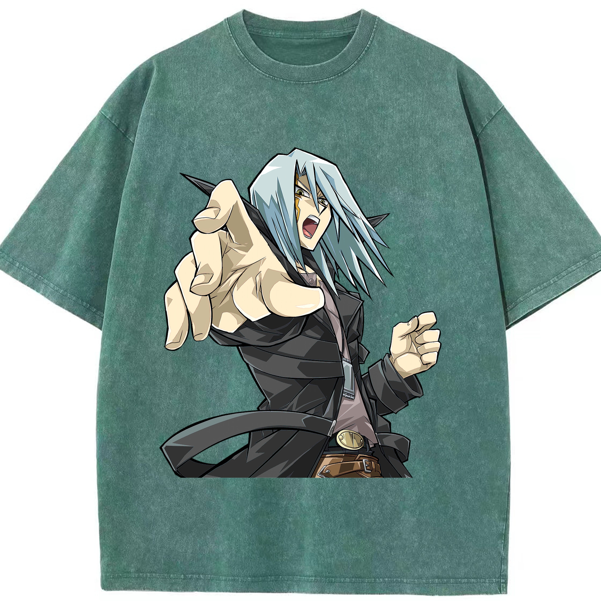 （画像用） 遊☆戯☆王 Yu-Gi-Oh! 綿100% ヴィンテージ風 半袖Tシャツ（フロントプリント）